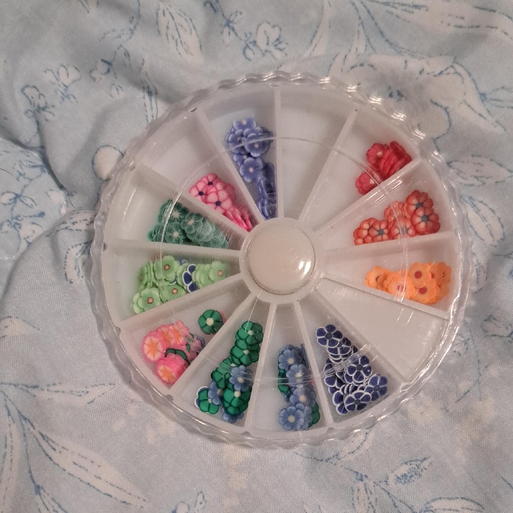 3D Nail Art/Slime Colorful Polymer Clay Wheel